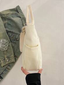 Multi-Pocket Canvas Handbag | Xuan Interprets The Full Scene Commuting Aesthetics Metal Buckle Adjustment System * Double Side Bag Design A Of Equipment To Unlock The Practical Visual Sovereignty Of Commuting, Travel And Daily Life All-Round Three-Mode Matrix: Two Standard Adjustable Shoulder Strap Systems - Multicolor - View 9