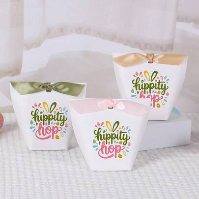5/20 Pcs Playful Hippity Hop Easter Party Favor Boxes – Perfect For Egg Hunts & Kids' Celebrations