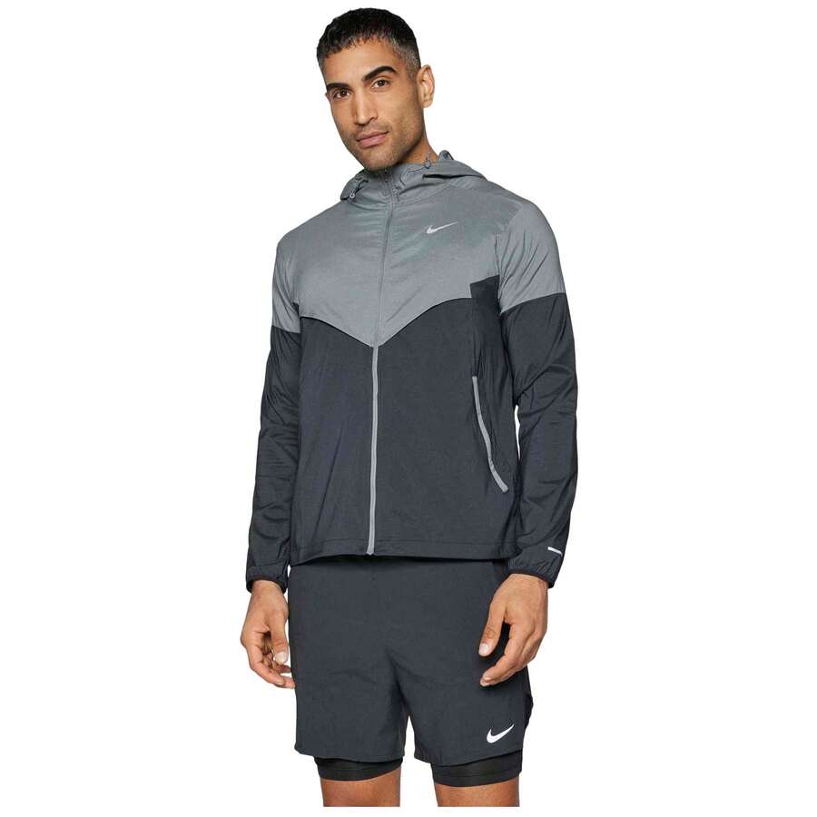 Nike Jaquetas masculinas para atividades ao ar livre - Cinza - Ver 1