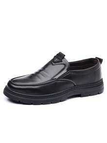 Zapatos formales de vestir para hombres, zapatos de cuero formales de alta calidad para caballero, zapatos de fiesta estilo británico, zapatos de cuero casuales cómodos para Navidad, fiesta de cumpleaños - Negro - Ver 8