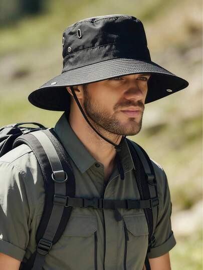 1pc 2026 Spring/Summer New Solid Color Hollow Lace-Up Bucket Hat, Face-Slimming, Fashionable & Versatile, Soft & Comfortable, Suitable For Outdoor Activities & Cycling In Spring/Summer