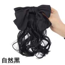 弹簧夹红色蝴蝶结发圈 - Dark Brown - 查看 15