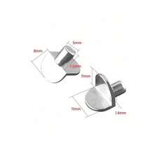 10pcs Metal Shelf Support Pegs - Easy Install Cabinet Shelf Brackets For Kitchen, Wardrobe, Closet, Bookshelf - Versatile Shelving Hardware Anchors - Nhiều màu - Xem 2