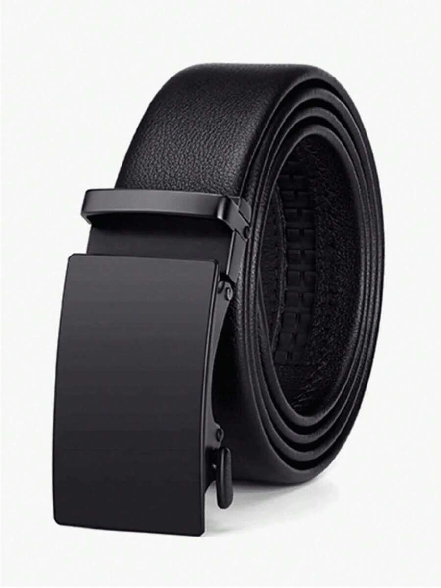 Men's Automatic Buckle Belt, Toothless, Suitable For Various Occasions, Fashion Versatile, Casual & Business Wear - Multicolor - View 1