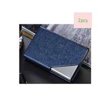 Soporte para tarjetas de visita de acero inoxidable creativo y de moda con tapa abatible y diseño en ángulo - Porta tarjetas de visita en ángulo - Ver 21