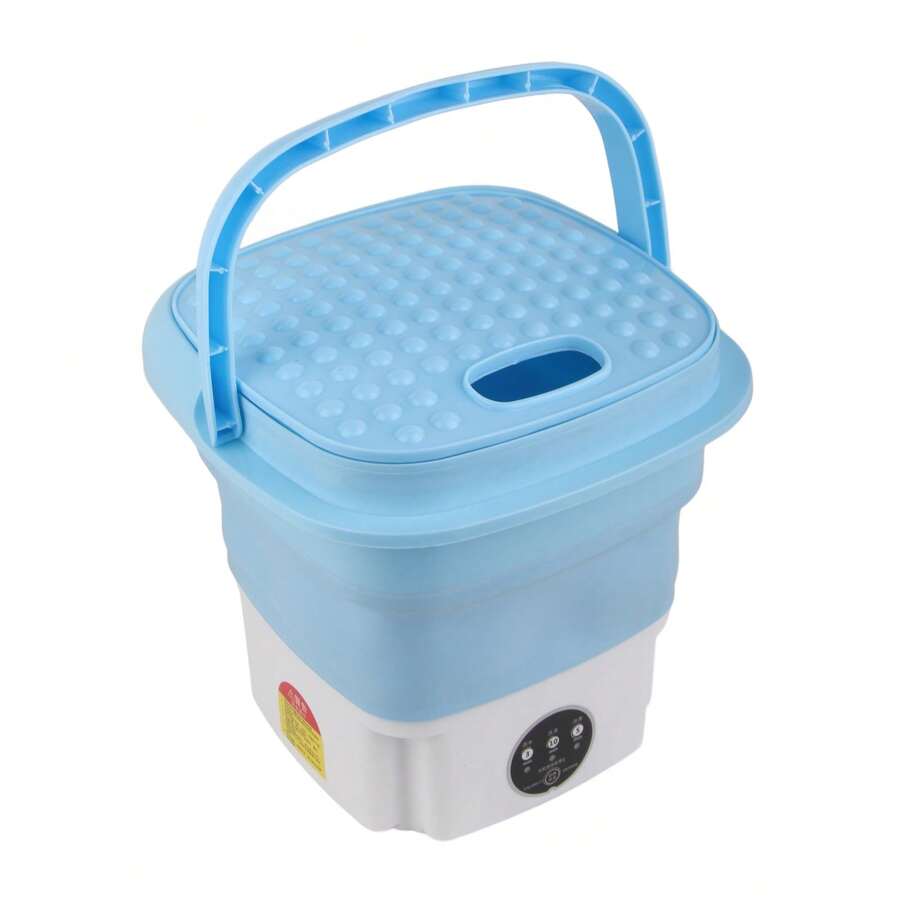 Lavadora plegable, tipo tambor pequeño, portátil, totalmente automática o semiautomática, lava ropa interior, calcetines y ropa de bebé, centrifuga y seca en uno - Tipo de Enchufe A USA (110-127V) - Ver 1