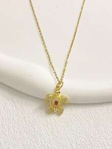 1pc Fashionable & Elegant Pendant Necklace, Suitable For Women's Daily Wear - Gold - View 20