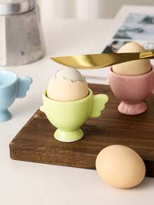 【热销新品】复活节陶瓷蛋杯 蛋托 创意陶瓷蛋杯 蛋托 - 彩色 - 查看 10