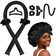 4/5/6pcs Set Slouchy Hair Curler, Foam Sponge Heatless Big Wave Hair Curler - Multicolor - View 3