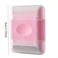 Portable Fabric, Carpet, Coat And Sweater Lint Remover | Manual Operation, Plastic Brush Cleaning Tool, No Charging Required - / - View 3
