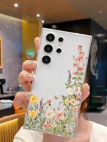 1个精美花卉蝴蝶软壳手机壳，兼容华为荣耀、Galaxy A04e/12/A13/A14/A34/A50/A52/A53/A54/S21/S22/S23/S24/S25/S25Ultra/S25FE/S26/S26 Plus/S26 Ultra/S26 Edge、6A/7A/8A、12T/13T/15T/15T Pro，国际版，非国内版 - 無色 - 查看 4