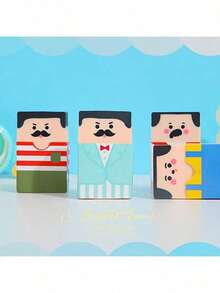 1pc/ Creative Baldness Old Man Eraser Pencil Eraser Student Stationery School - Bald Eraser - View 4