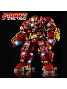 2-In-1 Transforming Robot Car Building Block Set, Transforming Robot And Vintage Car, Collector's Home Decor Toy, Car Enthusiast, Easter/Thanksgiving/Independence Day Gift, Collectible Action Figure, Posable Toy, Toy, Best Gift - Multicolor - View 10