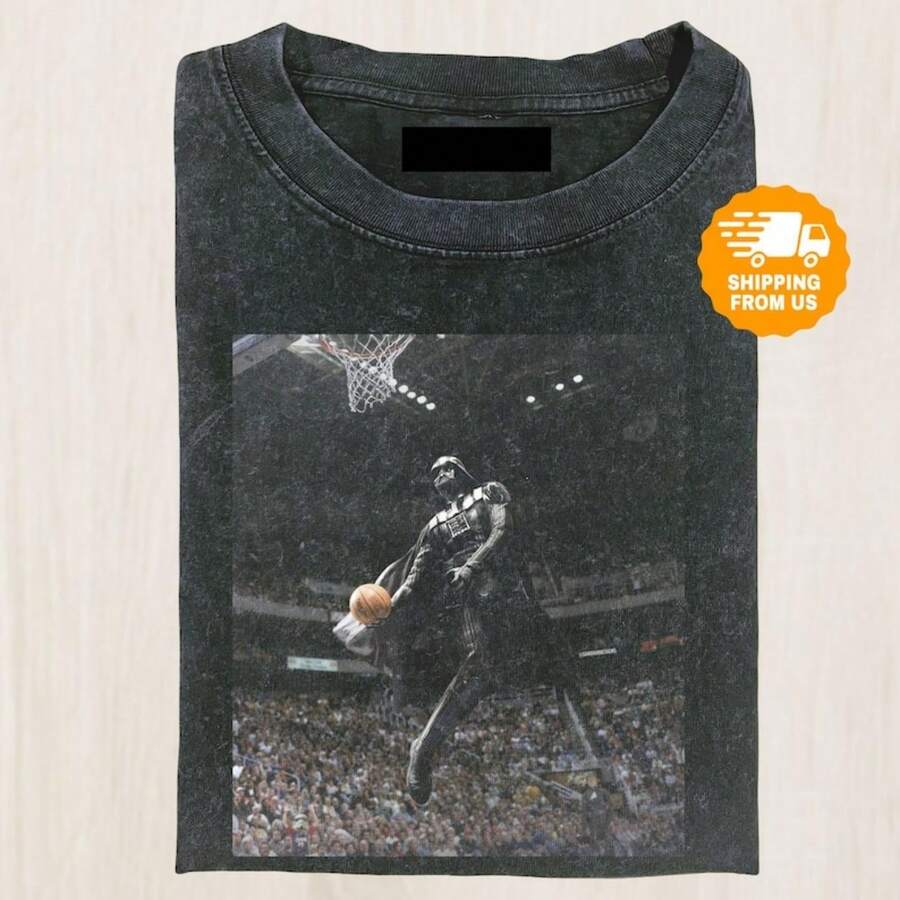 Dunk Comfort Shirt, Funny Star Sci Fi Basketball Shirt, Disneyland Trip Tee, Cool Space - màu đen - Xem 1