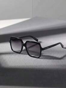 Yves Saint Laurent 时尚黑色复古方形眼镜，女士复古方形时尚眼镜，适合度假和日常佩戴 - 黑色 - 查看 7