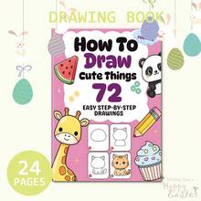 GDTME Cómo dibujar cosas lindas: Libro para colorear para adultos y adolescentes, lindo, simple, audaz, 24 páginas, gran regalo para Pascua, Día de la Madre, Día del Padre, festival de música, temporada de bodas, regreso a la escuela y cumpleaños. Regalos para mamá, K-Pop, escuela, libros para colorear, papelería, regalos de Pascua, decoración de habitaciones, útiles escolares, útiles de oficina, regalos, rellenos de bolsas de fiesta, juguetes, suministros para fiestas de graduación 2026. (Espacio de confort para colorear) - Libro para colorear - Ver 13
