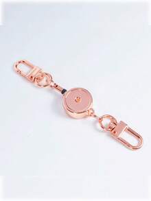 1个防盗伸缩金属钥匙链，弹性钥匙扣夹，适用于护士/办公室/学生证，登山扣，男女通用汽车钥匙链礼品 - 彩色 - 查看 13