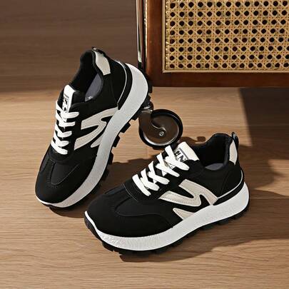 Women's New Casual Sneakers, Lightweight Tennis Shoes, Versatile Comfortable Trainers, Cute & Fashionable Chunky Sneakers