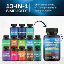 Soothe & Smooth Bundle - Zoyava Cortisol And Myo-Inositol All-In-One Dietary Supplement - Multivitamin Combo With Extra Strength Ingredients For Fitness & Healthcare - MADE IN USA Vitamins Supplements Chlorophyll Creatina Monohidratada Vitamins Probiotics For Women Protein Powder Quick Ship Items  Creatina Colageno - 60 & 90 Capsules - 查看 3