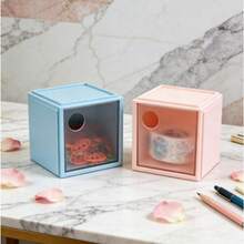 Transparent Stackable Display Box With Drawer, Desktop Organizer - Square Storage Box - View 4