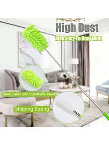 3pcs 1pc Microfiber Duster With Extendable Pole, For Removing Dust And Stains From Windows And Furniture - A - View 4