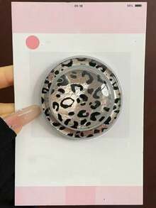 可调节树脂材质，1个透明豹纹和纯色树脂磁吸折叠伸缩桌面手机支架，情人节礼物 - 彩色 - 查看 6