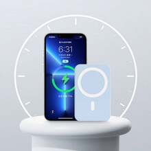 Fast Charging Magnetic Wireless Power Bank 20W High-Speed Slim 5000mAh Portable Charger With USB‑C Dual Input & Output Compatible With IPhone & Android Devices For Travel Valentine's Day Gift - A - View 11