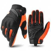 1 Pair Breathable Outdoor Sports Full Finger Motorcycle Gloves, Motocross Riding Gloves, All-Season Cycling Accessories, Biker Gift - Multicolor - View 17