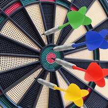 12pcs/Set 14g Iron Safety Soft Tip Darts Set - Includes 36pcs Plastic Soft Tips - Suitable For Electronic Dart Boards - Multicolor - View 2