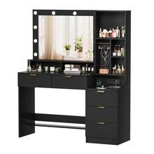 Devoko Vanities & Vanity Benches - Black - View 2