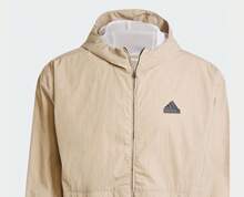 Adidas Men's Woven Windproof Sports Casual Jacket - Khaki - View 2