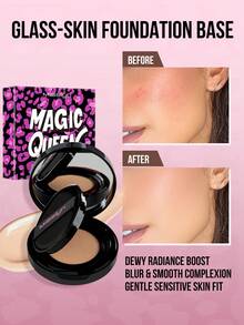 MISSLYN-MAGIC QUEEN Cushion Foundation, Soft Focus Matte Finish, Lightweight & Breathable, Creates Dewy Radiant Skin, Long-Lasting, Buildable Coverage, Compact & Portable, Suitable For Back-To-School, Autumn, Christmas/New Year Makeup, Vegan & Cruelty-Free - #110 IVORY DREAM - View 3
