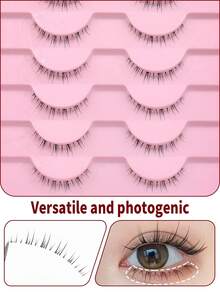 10 Pairs Natural Appearance Lower Lash Clusters Transparent Eyelash Extensions Lower Lash Clusters,Eye Lash Clusters,Lower Lashes - Natural Lashes - View 5