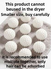 1个可重复使用的洗衣球 - 橡胶材质，去污除毛，专用于特定衣物，无需电源，必备家居清洁用品，衣物柔顺烘干球，减少褶皱和静电，防止衣物在家中和洗衣店缠绕，无需用电，也可作为猫狗玩具，母亲节、情人节、送给朋友、妈妈、女朋友的绝佳礼物，颜色和款式随机。 - 彩色 - 查看 18