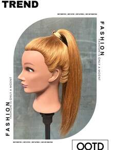 100% African Curly Human Hair Mannequin Head With Stand, Suitable For Hairstylist Practice, Beauty Salon, Braiding, Cutting, Styling - Black - View 18