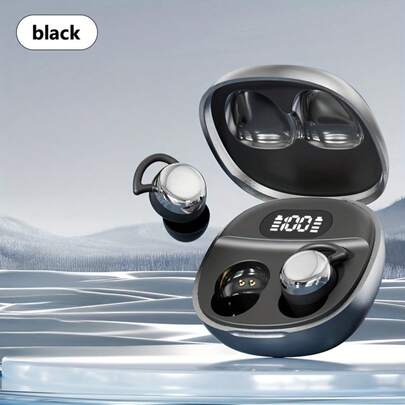 新款真无线入耳式马卡龙音乐耳机，睡眠耳机，情侣视频耳机，迷你耳机，舒适TWS HIFI深沉低音立体声高清通话耳机，适用于安卓/iOS手机，游戏，音乐