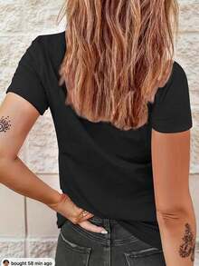 Camisetas de mujer - Negro - Ver 2