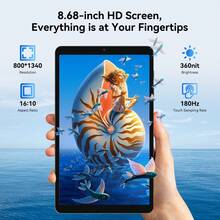 Blackview Mini Tablet 8.0 Inch Link2, 12GB RAM+128GB ROM Android 15, Octa Core AI Tablets, 5G WiFi & 8MP Camera & 5000mAh Battery, WiFi Tablet With Widevine L1/Google Lens/Face ID - Xám - Xem 2