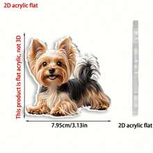 1 Piece 2D Cute Cartoon Dog Pendant, Car Accessory Keychain Ornament, Premium Home Decoration - 1pc - View 3