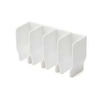 Wall-Mounted Storage Rack Large Capacity No Punching Toothpaste Drain Holder Dual Purpose Multi-Grid Bathroom Shelf - Multicolor - View 12