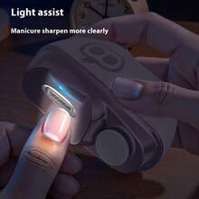 USB Rechargeable Electric Nail Clipper - Automatic, Portable, Multi-Functional, With Anti-Pinch Hand, Foot And Nail Design, 400mAh Lithium Battery Capacity Long Lasting, Cost-Effective Nail Care Tool. - Multicolor - View 6