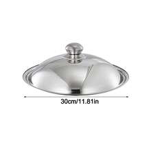 28-42cm Tapa de olla de acero inoxidable universal, tapa de sartén, tapa de olla reutilizable, tapa de recipiente para restaurante y menaje de cocina - Multicolor - Ver 18