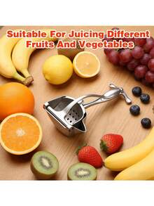 Heavy Duty Metal Manual Citrus Juicer, Premium Handheld Lemon Lime Juicer, Effortless Squeezing Easy Clean, Kitchen Bar Essential Fruit Juicer - Nhiều màu - Xem 10