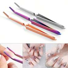 Nagelstylingklämma Nagelklämma med multifunktion Kristallljusterapi Nagelförlängning Specialformande pincett Nagelkonstverktyg - Multifärgad - Visa 5