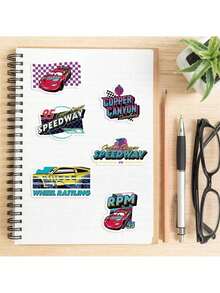 Disney 50 miếng dán xe hơi chính hãng Lightning McQueen Mater dùng để trang trí bình nước, laptop, điện thoại, xe hơi, quà tặng sinh nhật. - Nhiều màu 2 - Xem 10