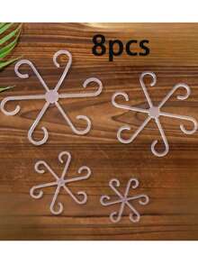 4pcs/Pack (4 Different Sizes Included) Plant Support Clips, Sturdy Stem Clips, Suitable For Climbing Plants - Plastic Material, For Indoor Climbing Plants, Plant Support - Multicolor - View 11
