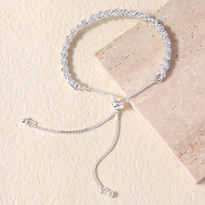 Una pulsera de mujer anudada con estilo, simple y adecuada para el uso diario.