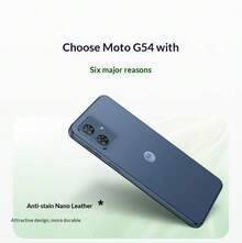 Điện thoại Motorola Lenovo Moto G54 pin siêu bền 5000mAh/Bộ nhớ trong 8+128GB/Màn hình lớn 120Hz bảo vệ mắt/Hai SIM, đã mở khóa/6.5 inch/Màu xanh dương/Xanh lá cây, USB Type-C - Nhiều màu - Xem 8