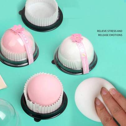 2026 New Creative Stress Relief Gadget - Slow-Rise Mochi Ball, Simulated Tofu Texture, Desk Sensory Pressure Relief For Adults - Perfect Gift For Birthday, Easter, Valentine's Day