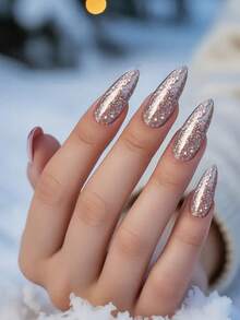 VV MEI JIA ER Press On False Nails - White - View 1